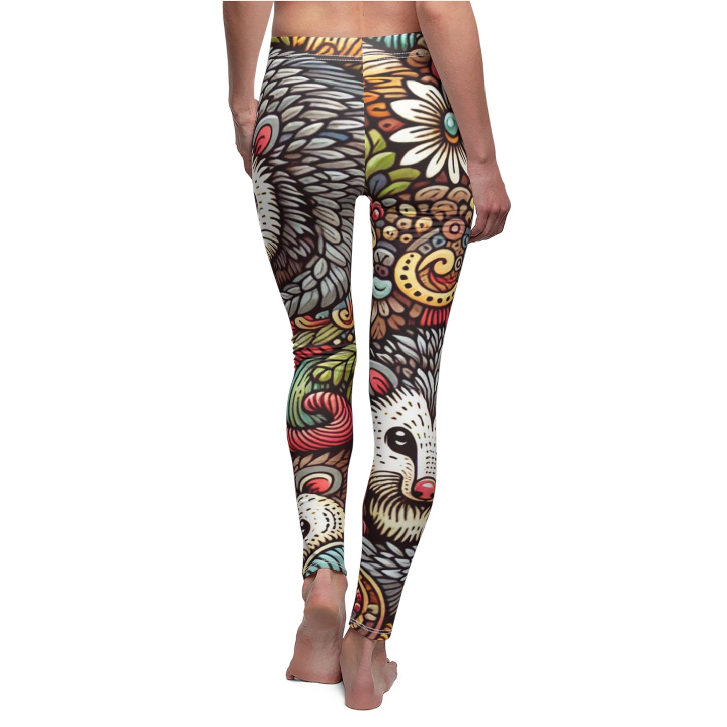 BACK Friendly Possums Leggings, Possum Lover Leggings, Possum Enthusiast Gift, Festival Leggings, Mystical Creature Outfit, Yoga Birthday Gift