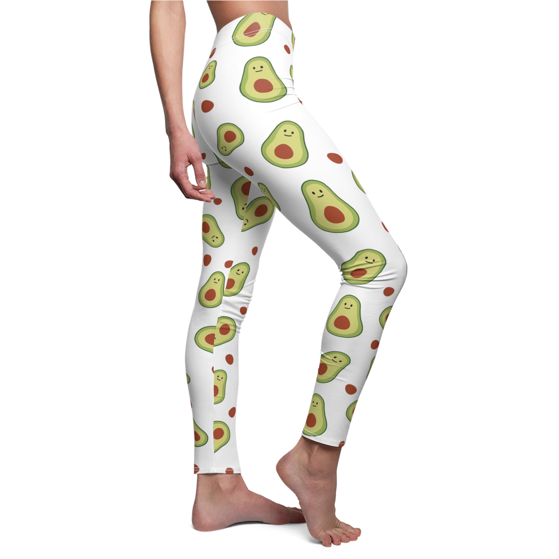 Avocado Pattern Leggings, Avocado Lover Gift, Festival Leggings, Workout Leggings, Yoga Lover Gift, Avocado Tights, Food Lover Outfit, Gift