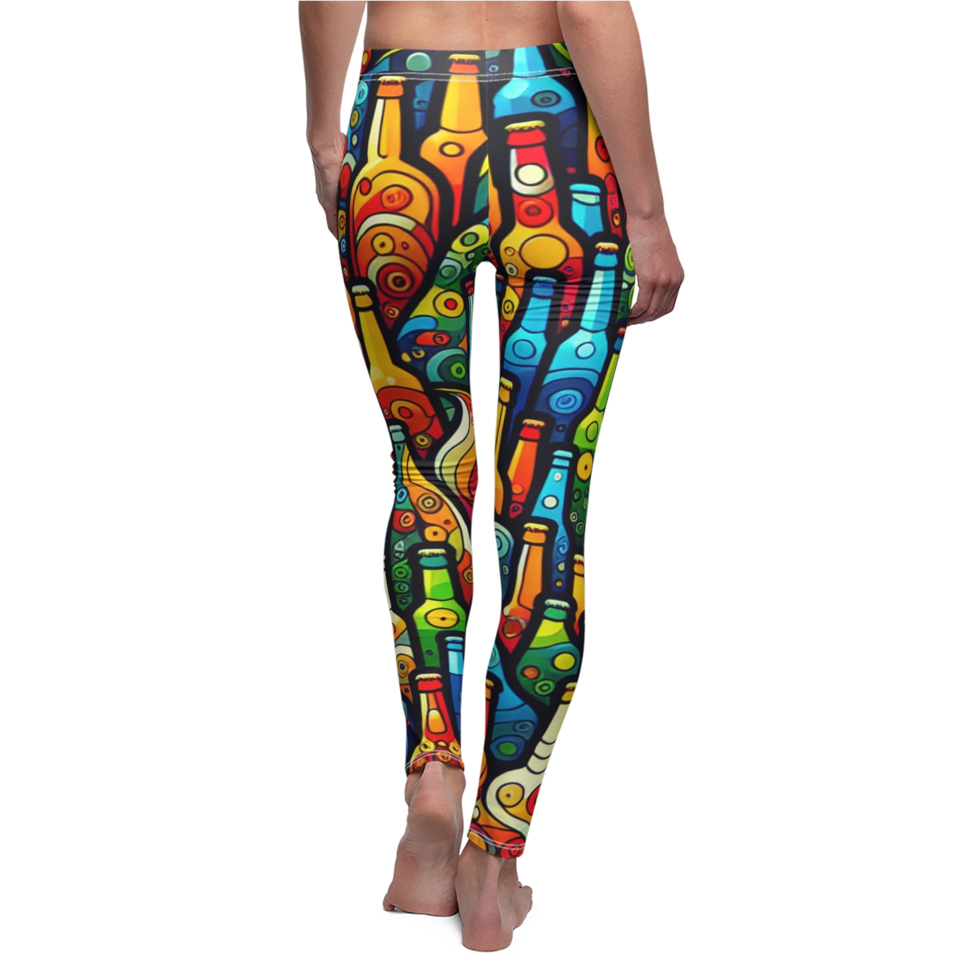 BACK Beer Leggings, Beer Lover Gift, Festival Outfit, Yoga Lover Gift, Funny Birthday Gift, Rave Leggings, Workout Leggings, Drinking Gift, Beer